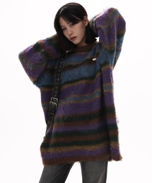 ストライプ モヘア セーター WO24W5TP02【WB ORIGINALS】