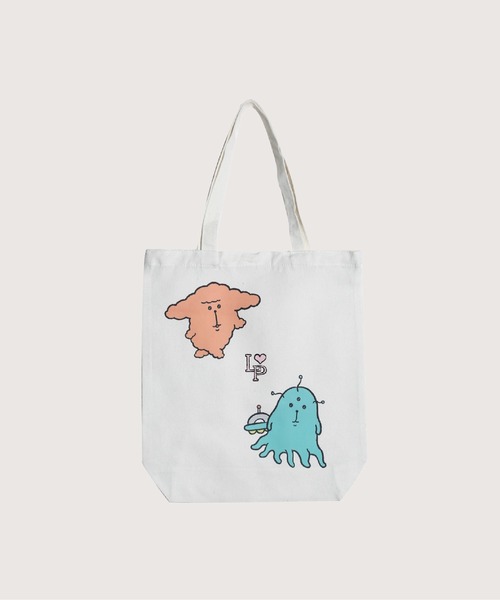 LA POMME petit(ラポミ・プチ)の「Yawame × LA POMME petit Original Tote Bag(トートバッグ・レディース・ホワイト・FREE)」の8枚目の写真