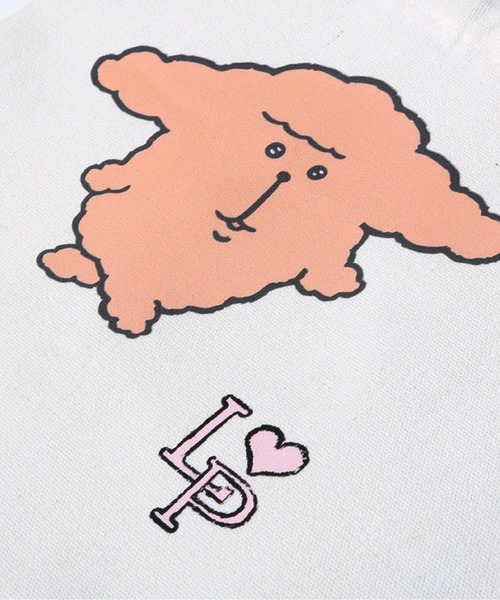 LA POMME petit(ラポミ・プチ)の「Yawame × LA POMME petit Original Tote Bag(トートバッグ・レディース・ホワイト・FREE)」の5枚目の写真