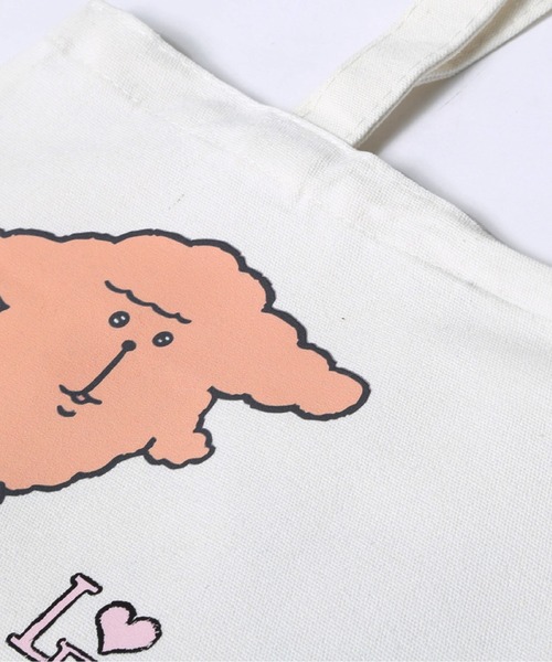LA POMME petit(ラポミ・プチ)の「Yawame × LA POMME petit Original Tote Bag(トートバッグ・レディース・ホワイト・FREE)」の4枚目の写真