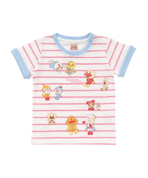 ANPANMAN KIDS COLLECTION(アンパンマンキッズコレクション)の「ボーダープリント半袖Tシャツ(Tシャツ/カットソー・キッズ・ブルー/ピンク・120cm/110cm/100cm/90cm/80cm)」の4枚目の写真