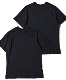 【1PIU1UGUALE3 RELAX】HEM LOGO T-SHIRT / ヘム刺繍ロゴ半袖Tシャツ