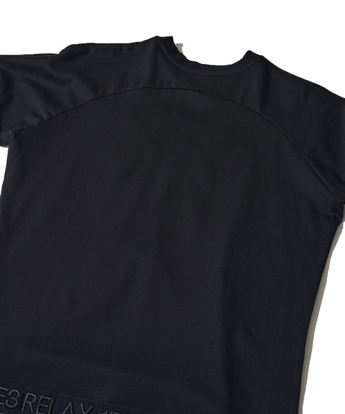 1piu1uguale3 RELAX(ウノピュウノウグァーレトレリラックス)の「【1PIU1UGUALE3 RELAX】HEM LOGO T-SHIRT / ヘム刺繍ロゴ半袖Tシャツ(Tシャツ/カットソー・メンズ・ホワイト/ブラック・MEDIUM/LARGE/X-LARGE)」の9枚目の写真