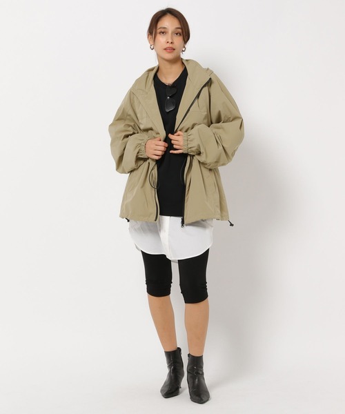 HEREIAM（ヘレイアム）の「【HEREIAM】撥水/エクストラドロストブルゾン（ブルゾン・レディース・ブラック/セージグリーン・FREE）」の9枚目の写真