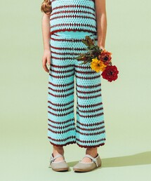 【別注】LOGAN Knitting Mills / かぎ針 ボーダー ニット パンツ 2025（100～150cm）
