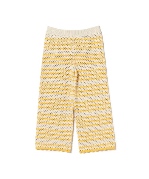 こども ビームス（コドモビームス）の「【別注】LOGAN Knitting Mills / かぎ針 ボーダー ニット パンツ 2025（100～150cm）（その他パンツ・キッズ・ベージュ/ライトブルー・S(100-110cm)/M(120-130cm)/L(140-150cm)）」の12枚目の写真