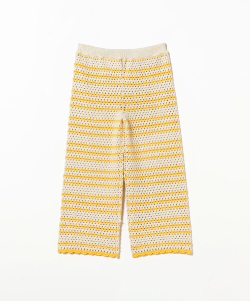 こども ビームス（コドモビームス）の「【別注】LOGAN Knitting Mills / かぎ針 ボーダー ニット パンツ 2025（100～150cm）（その他パンツ・キッズ・ベージュ/ライトブルー・S(100-110cm)/M(120-130cm)/L(140-150cm)）」の14枚目の写真