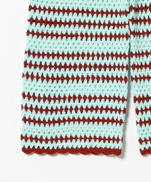 こども ビームス（コドモビームス）の「【別注】LOGAN Knitting Mills / かぎ針 ボーダー ニット パンツ 2025（100～150cm）（その他パンツ・キッズ・ベージュ/ライトブルー・S(100-110cm)/M(120-130cm)/L(140-150cm)）」の18枚目の写真