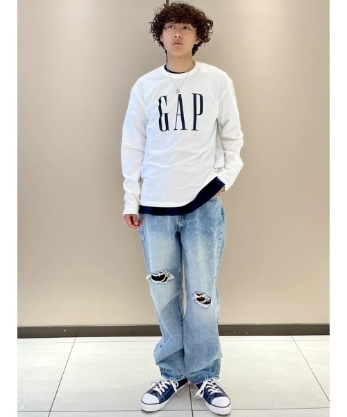 セール】GAPロゴ 長袖Tシャツ(ユニセックス)（Tシャツ