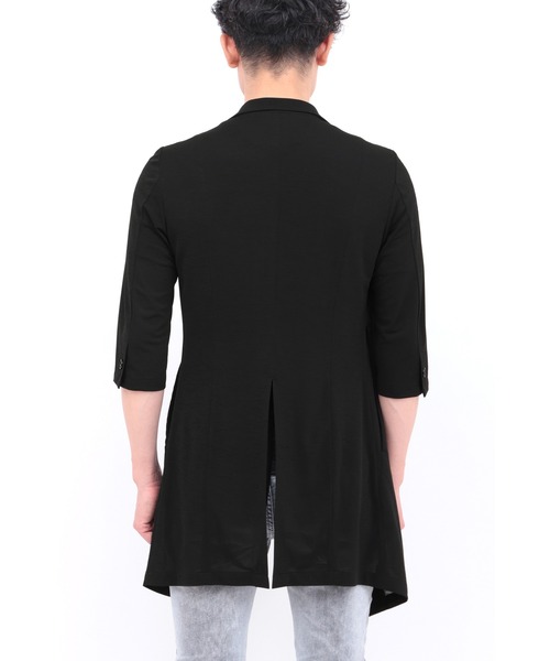 TORNADO MART(トルネードマート)の「TORNADO MART∴スラブカノコジャージー7分袖チェスター(チェスターコート・メンズ・ベージュ/グレー系その他2/ブラック・M/L/LL/XXL)」の19枚目の写真