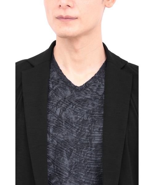 TORNADO MART(トルネードマート)の「TORNADO MART∴スラブカノコジャージー7分袖チェスター(チェスターコート・メンズ・ベージュ/グレー系その他2/ブラック・M/L/LL/XXL)」の20枚目の写真