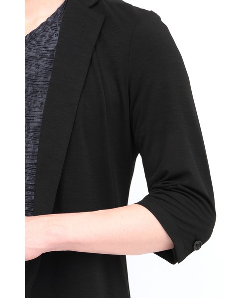 TORNADO MART(トルネードマート)の「TORNADO MART∴スラブカノコジャージー7分袖チェスター(チェスターコート・メンズ・ベージュ/グレー系その他2/ブラック・M/L/LL/XXL)」の21枚目の写真