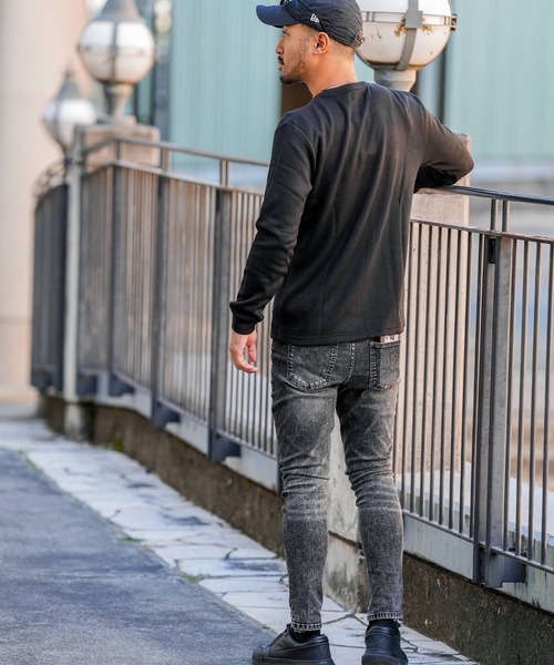 adamsJUGGLER(アダムスジャグラー)の「RTEGO.Pニットロングスリーブ(ニット/セーター・メンズ・グレー/ブラック・S/M/L/XL/XXL)」の22枚目の写真