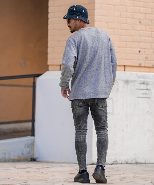 adamsJUGGLER(アダムスジャグラー)の「RTEGO.Pニットロングスリーブ(ニット/セーター・メンズ・グレー/ブラック・S/M/L/XL/XXL)」の6枚目の写真
