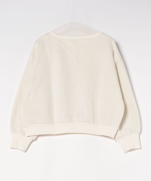 MORE self LOVE(モアセルフラブ)の「MORE self LOVE logo rhinestone sweat(スウェット・レディース・ライトグレー/ホワイト/ベージュ・FREE)」の6枚目の写真