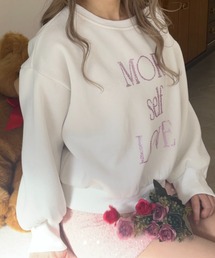 トレーナー スウェット 「HELLO KITTY」 SMILES COME FROM THE HEART SWEAT レディース MORE self LOVE トレーナー スウェット 「HELLO KITTY」 SMILES