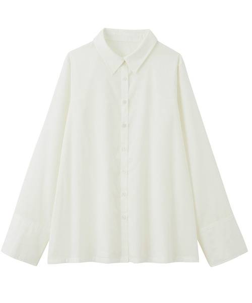 RANAN(ラナン)の「ビスチェ×レギュラーカラーシャツ(シャツ/ブラウス・レディース・ブルー/ホワイト/チャコール・LL/L/M)」の15枚目の写真