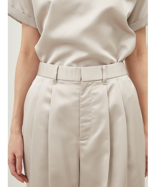 Mila Owen（ミラオーウェン）の「後ろゴムサイドパイピングサテンパンツ（その他パンツ・レディース・アイボリー/ブラウン/ピンク/ライトピンク・0/1）」の10枚目の写真