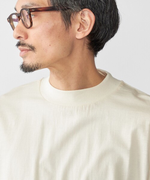 SHIPS（シップス）の「SHIPS: コットンウール モックネック ロングスリーブ Tシャツ（Tシャツ/カットソー・メンズ・オフホワイト/ライトグレー/ダークブラウン・SMALL/MEDIUM/LARGE/X-LARGE）」の14枚目の写真