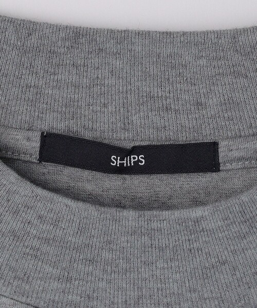 SHIPS（シップス）の「SHIPS: コットンウール モックネック ロングスリーブ Tシャツ（Tシャツ/カットソー・メンズ・オフホワイト/ライトグレー/ダークブラウン・SMALL/MEDIUM/LARGE/X-LARGE）」の10枚目の写真