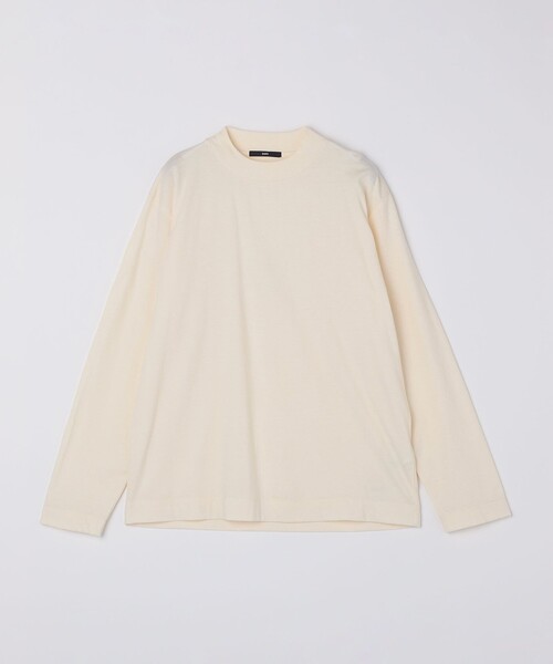 SHIPS（シップス）の「SHIPS: コットンウール モックネック ロングスリーブ Tシャツ（Tシャツ/カットソー・メンズ・オフホワイト/ライトグレー/ダークブラウン・SMALL/MEDIUM/LARGE/X-LARGE）」の5枚目の写真