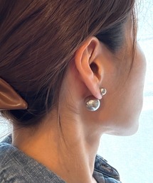 2way ボール パール キャッチピアス