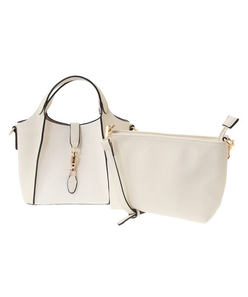 YECCA VECCA（イェッカヴェッカ）の「4wayミニバッグ（ハンドバッグ・レディース・ブラック/アイボリー/シルバー/ベージュ/グリーン系その他3/ラベンダー・FREE）」の18枚目の写真