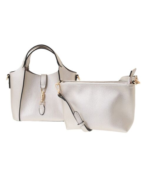 YECCA VECCA（イェッカヴェッカ）の「4wayミニバッグ（ハンドバッグ・レディース・ブラック/アイボリー/シルバー/ベージュ/グリーン系その他3/ラベンダー・FREE）」の19枚目の写真