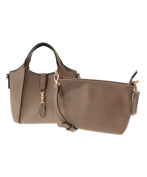 YECCA VECCA（イェッカヴェッカ）の「4wayミニバッグ（ハンドバッグ・レディース・ブラック/アイボリー/シルバー/ベージュ/グリーン系その他3/ラベンダー・FREE）」の21枚目の写真