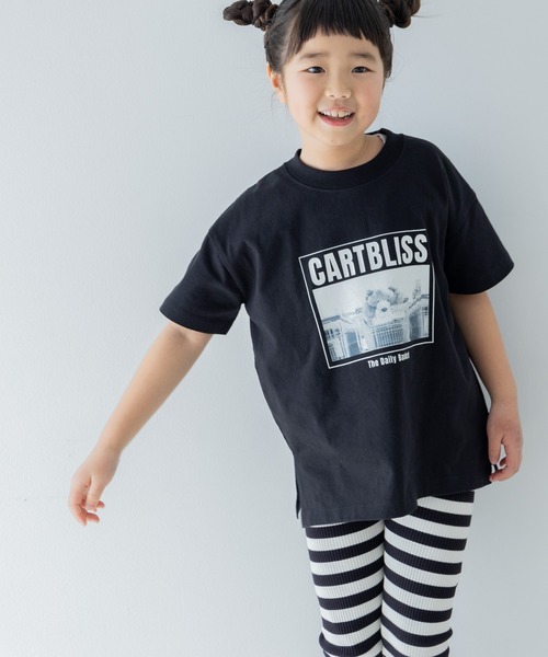 LOWRYS FARM(ローリーズファーム)の「フォトプリントT 324933(Tシャツ/カットソー・キッズ・チャコールグレー/ブラック/ホワイト/ホワイト系その他・110cm/120cm/130cm/140cm/150cm)」の3枚目の写真