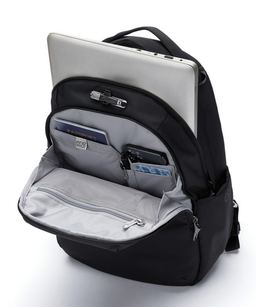 pacsafe(パックセーフ)の「pacsafe/パックセーフ V 16L All-around Backpack(バックパック/リュック・メンズ・ブラック・FREE)」の12枚目の写真