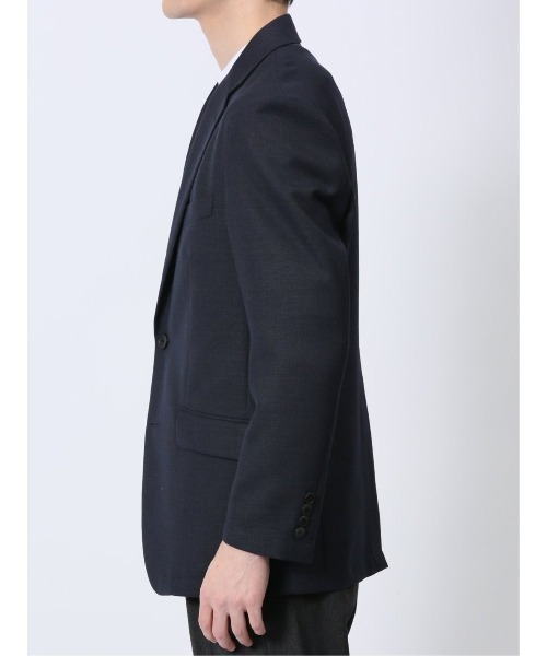 TAKA-Q(タカキュー)の「【ウール混 裏地ストレッチ】タカキュー 2ボタン ジャケット 組織紺(テーラードジャケット・メンズ・ネイビー・S/MEDIUM/LARGE/X-LARGE)」の9枚目の写真