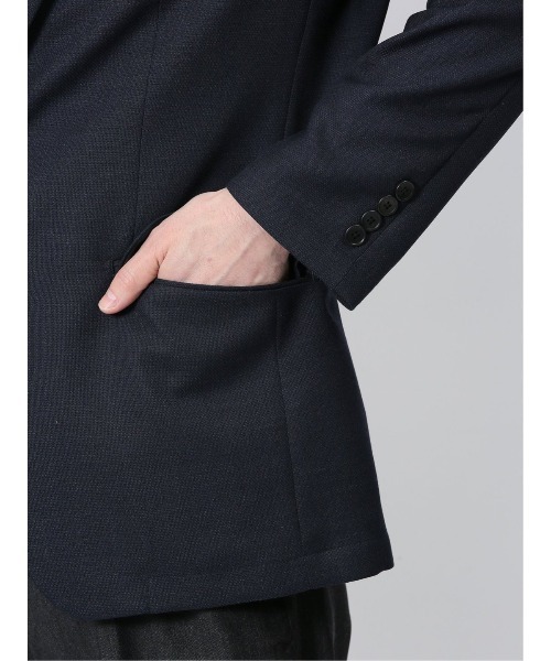 TAKA-Q(タカキュー)の「【ウール混 裏地ストレッチ】タカキュー 2ボタン ジャケット 組織紺(テーラードジャケット・メンズ・ネイビー・S/MEDIUM/LARGE/X-LARGE)」の12枚目の写真