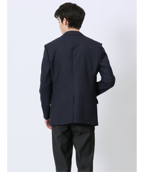 TAKA-Q(タカキュー)の「【ウール混 裏地ストレッチ】タカキュー 2ボタン ジャケット 組織紺(テーラードジャケット・メンズ・ネイビー・S/MEDIUM/LARGE/X-LARGE)」の14枚目の写真