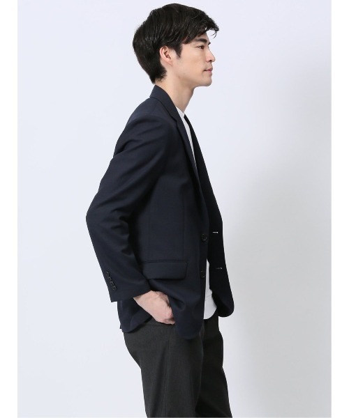 TAKA-Q(タカキュー)の「【ウール混 裏地ストレッチ】タカキュー 2ボタン ジャケット 組織紺(テーラードジャケット・メンズ・ネイビー・S/MEDIUM/LARGE/X-LARGE)」の15枚目の写真