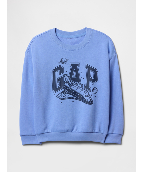 GAP ロゴスウェット リブボーダー ネイビー GAP トレーナー スウェット GAPロゴ ヘビーウェイト ハーフ