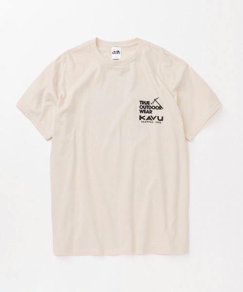 KAVU(カブー)の「KAVU/カブー High rock Tee/ハイロックティー(Tシャツ/カットソー・メンズ・ブラック/ホワイト/ナチュラル/ブルー・MEDIUM/X-LARGE/LARGE)」の7枚目の写真