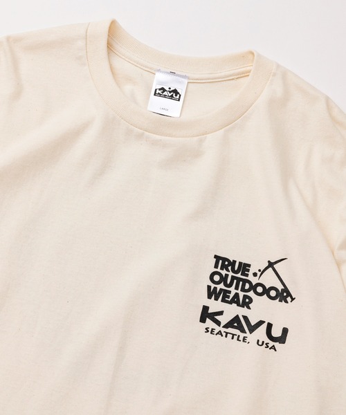KAVU(カブー)の「KAVU/カブー High rock Tee/ハイロックティー(Tシャツ/カットソー・メンズ・ブラック/ホワイト/ナチュラル/ブルー・MEDIUM/X-LARGE/LARGE)」の8枚目の写真