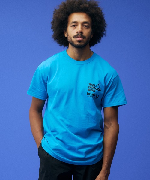 KAVU(カブー)の「KAVU/カブー High rock Tee/ハイロックティー(Tシャツ/カットソー・メンズ・ブラック/ホワイト/ナチュラル/ブルー・MEDIUM/X-LARGE/LARGE)」の16枚目の写真