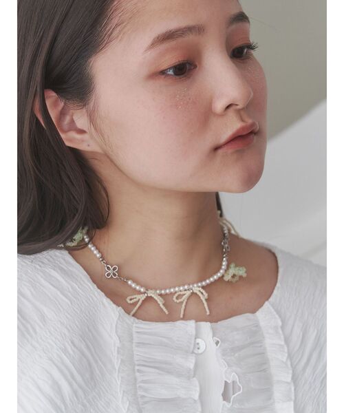 merry jenny（メリージェニー）の「お花畑のネックレス（ネックレス・レディース・イエロー/ピンク・FREE）」の9枚目の写真