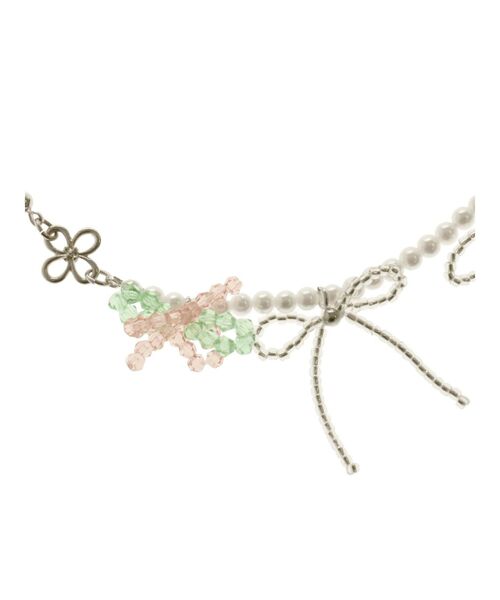 merry jenny（メリージェニー）の「お花畑のネックレス（ネックレス・レディース・イエロー/ピンク・FREE）」の16枚目の写真