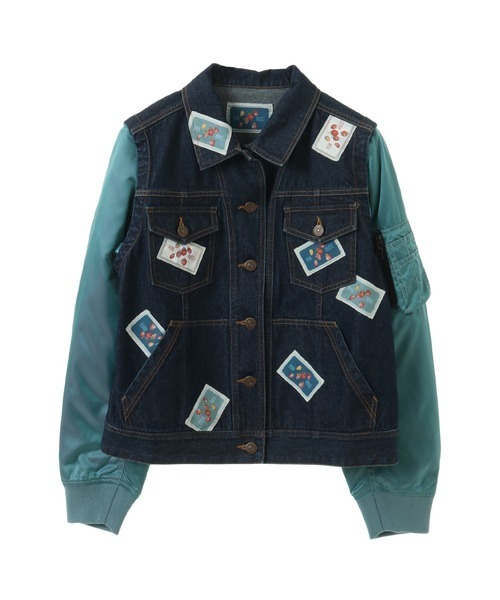 ネームワッペン使い2WAYブルゾン