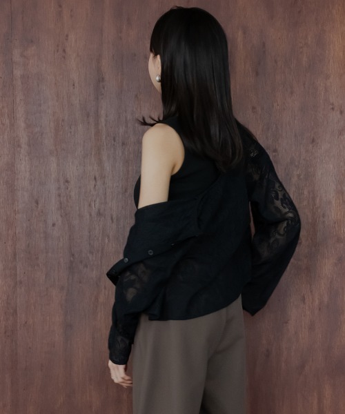 Petitjo（プッチージョ）の「小さいサイズ　ランダムリブスクエアタンクトップ　低身長さん・小柄女性（キャミソール・レディース・ブラック/モカ/ホワイト・PS/PM/PL/PSS）」の12枚目の写真