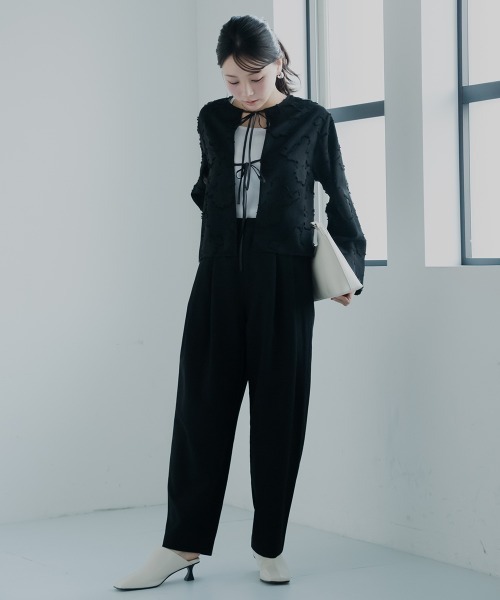 Petitjo（プッチージョ）の「小さいサイズ　ランダムリブスクエアタンクトップ　低身長さん・小柄女性（キャミソール・レディース・ブラック/モカ/ホワイト・PS/PM/PL/PSS）」の20枚目の写真