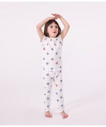 新品プチバトーPETIT BATEAU ミルキーハートパジャマ Sサイズ6ans 新品プチバトーPETIT BATEAU ミルキーハートパジャマS