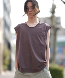 FIEVOLE（フィエボーレ）の「FIEVOLE フィエボーレ ピグメントノースリーブ カットソー（タンクトップ）」