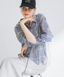 URBAN RESEARCH Sonny Label | シアーチェックシャツ(シャツ/ブラウス)