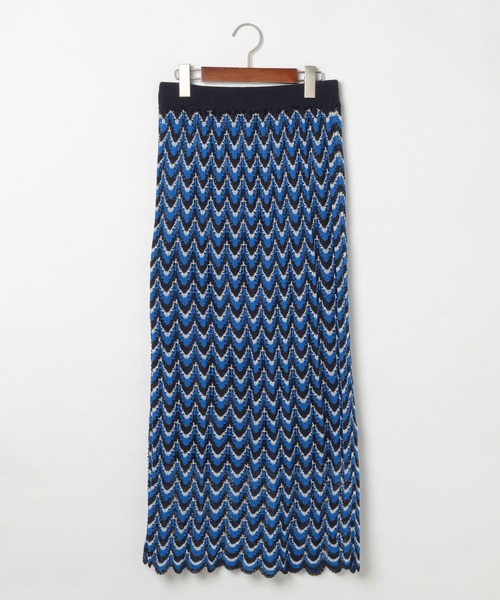 niko and...（ニコアンド）の「【MODE NORM CORE】ナミナミスカラップナロースカート（スカート・レディース・ピンク/グリーン/ブルー・MEDIUM/LARGE）」の19枚目の写真