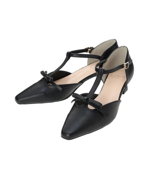 Te chichi TERRASSE（テチチテラス）の「Tストラップパンプス《2025spring catalog item》（パンプス・レディース・シルバー/オフホワイト/ブラック・L/M）」の10枚目の写真