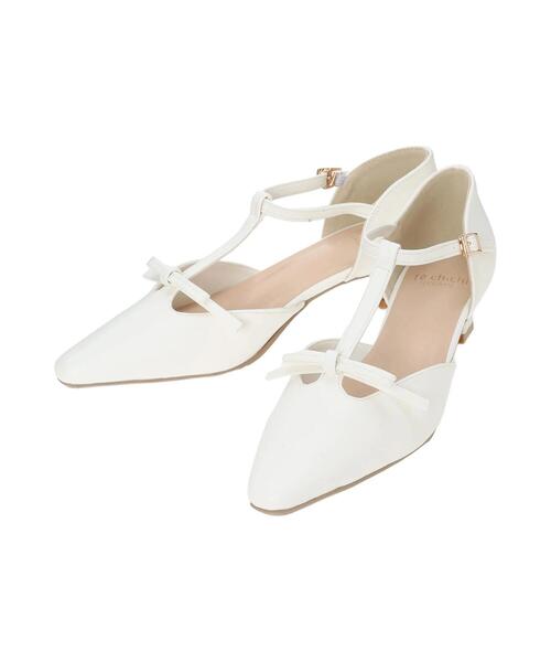 Te chichi TERRASSE（テチチテラス）の「Tストラップパンプス《2025spring catalog item》（パンプス・レディース・シルバー/オフホワイト/ブラック・L/M）」の11枚目の写真